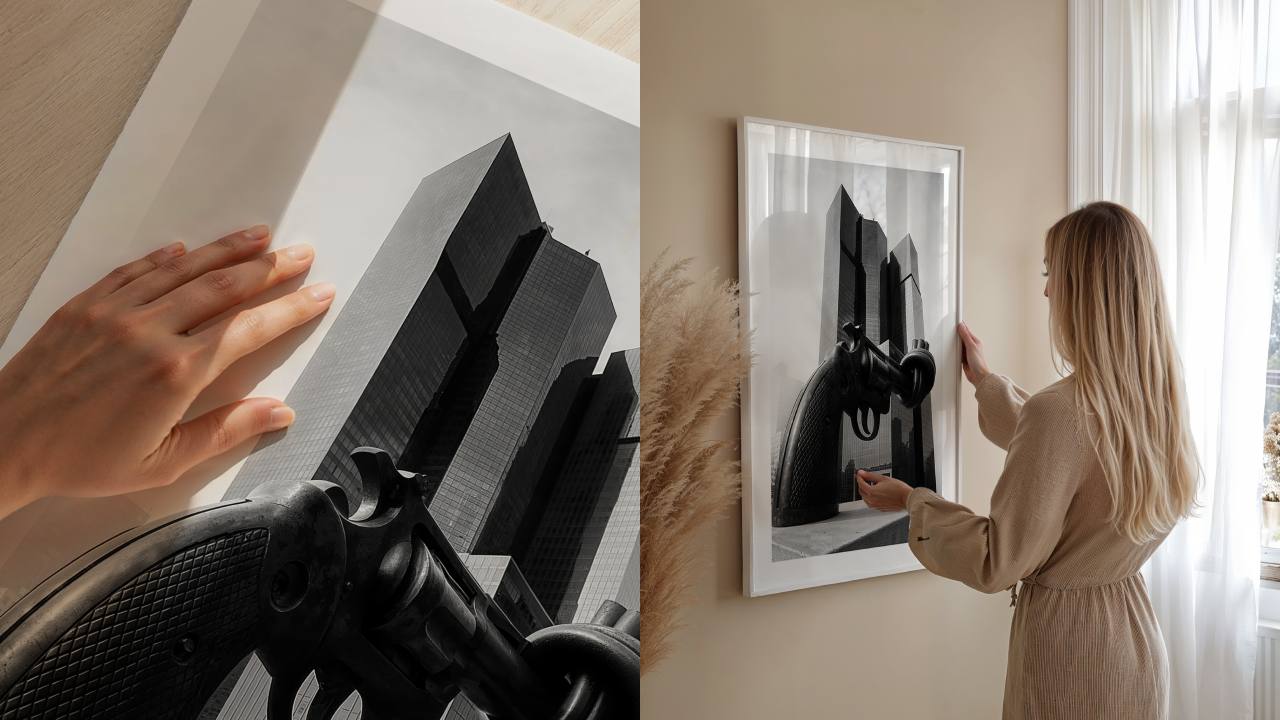Non-Violence art print of The Knotted Gun By Hans Hammarskjöld.