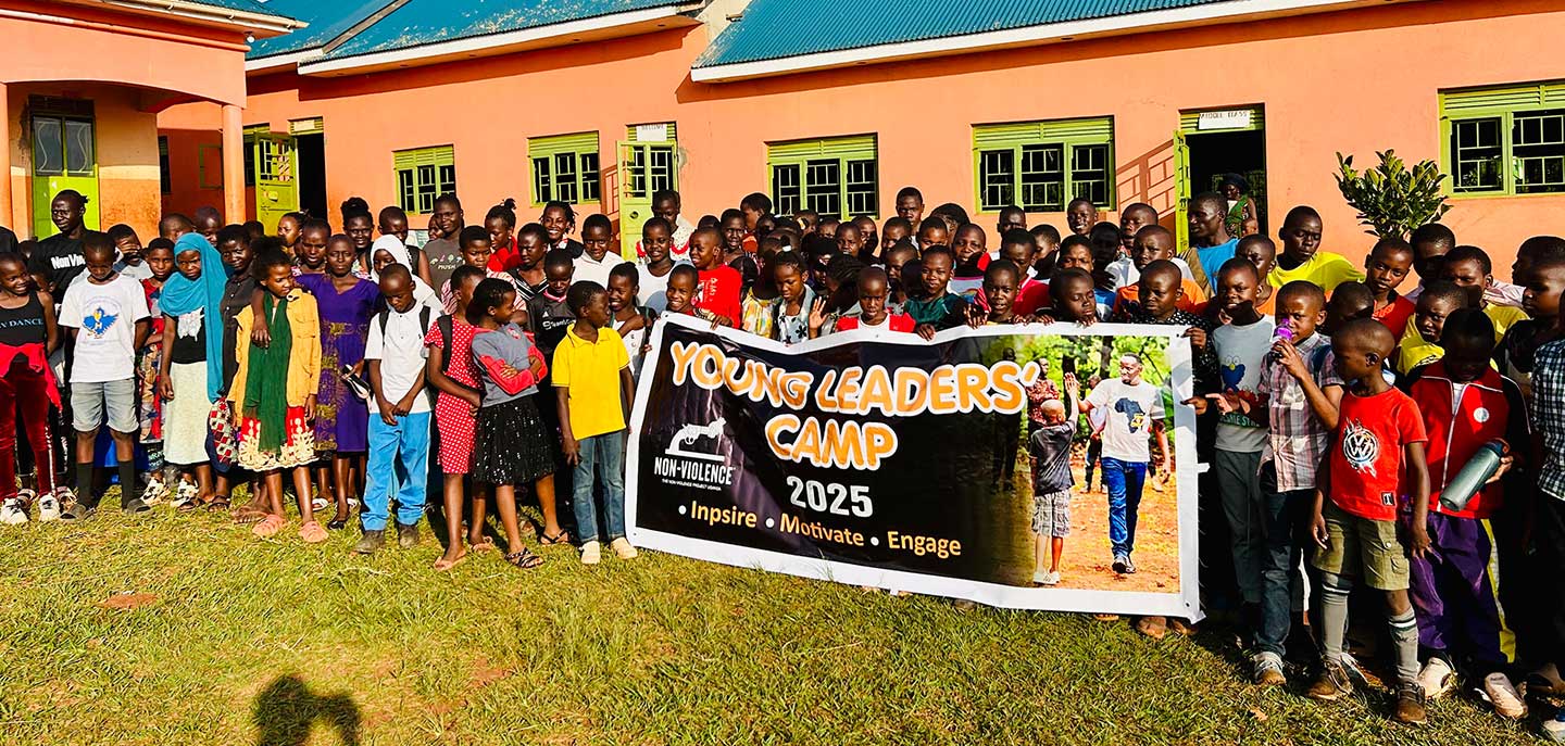 Young people during the Non-Violence Project Young Leader's Camp 2025 in Uganda.